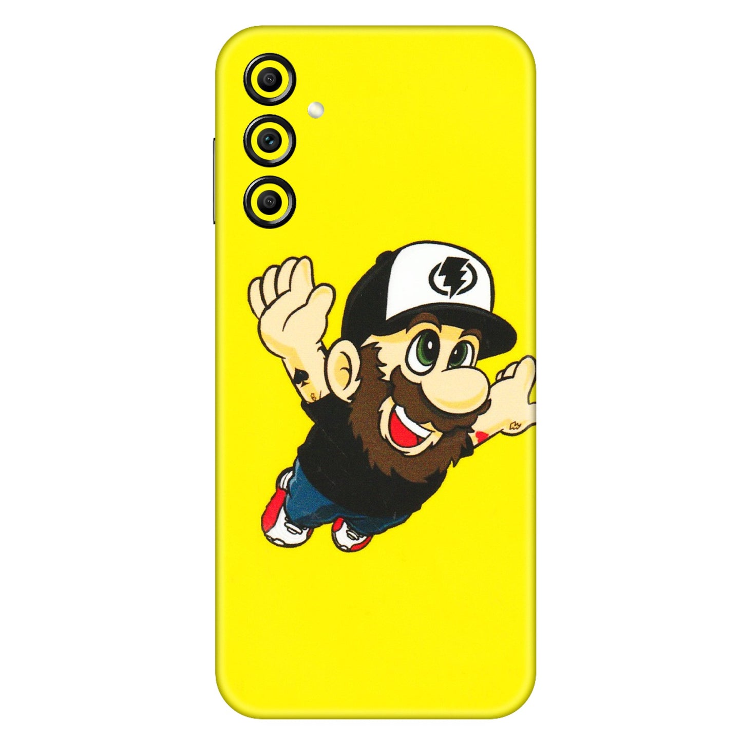 Samsung A/S Series Phone Skins (All Models) - Flying Beardo - 3D Embossed Finish (L-60) Samsung Galaxy A14 (5G)