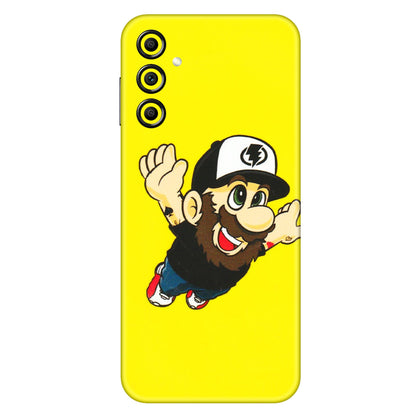 Samsung A/S Series Phone Skins (All Models) - Flying Beardo - 3D Embossed Finish (L-60) Samsung Galaxy A14 (5G)