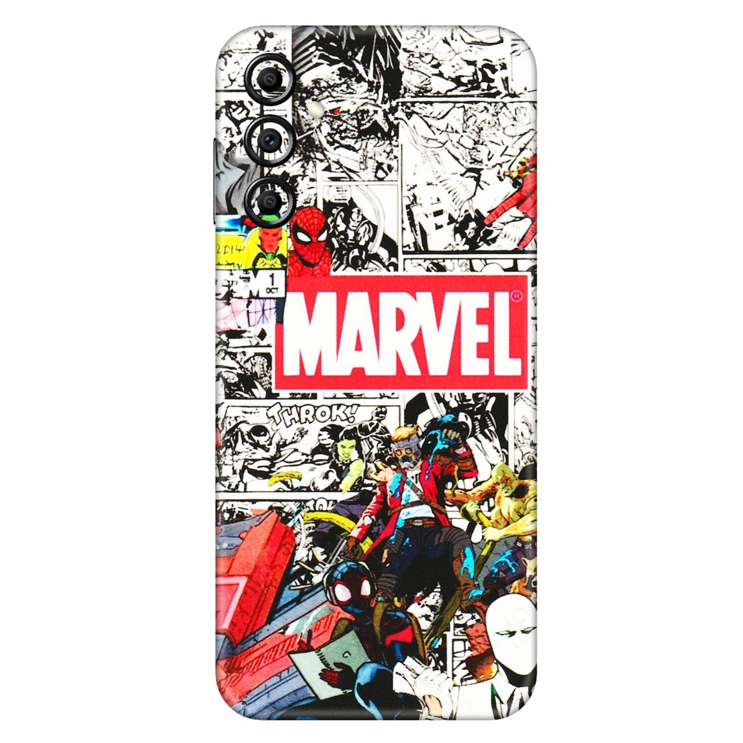 Samsung A/S Series Phone Skins (All Models) - Marvel Colorful Comic - 3D Embossed Finish (L-64) Samsung Galaxy A14 (5G)