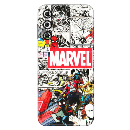 Samsung A/S Series Phone Skins (All Models) - Marvel Colorful Comic - 3D Embossed Finish (L-64) Samsung Galaxy A14 (5G)