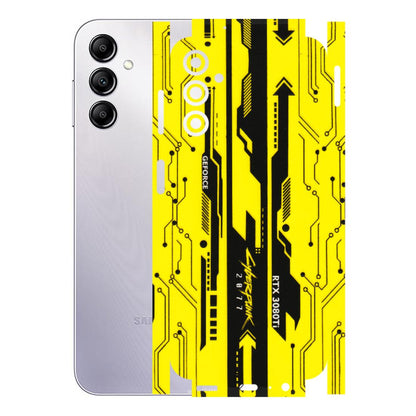 Samsung A/S Series Phone Skins (All Models) - Yellow Cyberpunk - 3D Embossed Finish (L-93) Samsung Galaxy A14 (5G)