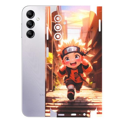 Samsung A/S Series Phone Skins (All Models) - Naruto Cute Toon Running - Matte Finish (M-04) Samsung Galaxy A14 (5G)