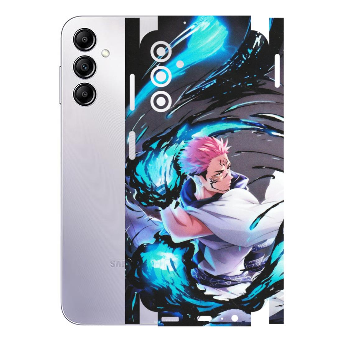 Samsung A/S Series Phone Skins (All Models) - New Jujutsu Kaisen Grey Blue Anime - Matte Finish (M-127) Samsung Galaxy A14 (5G)