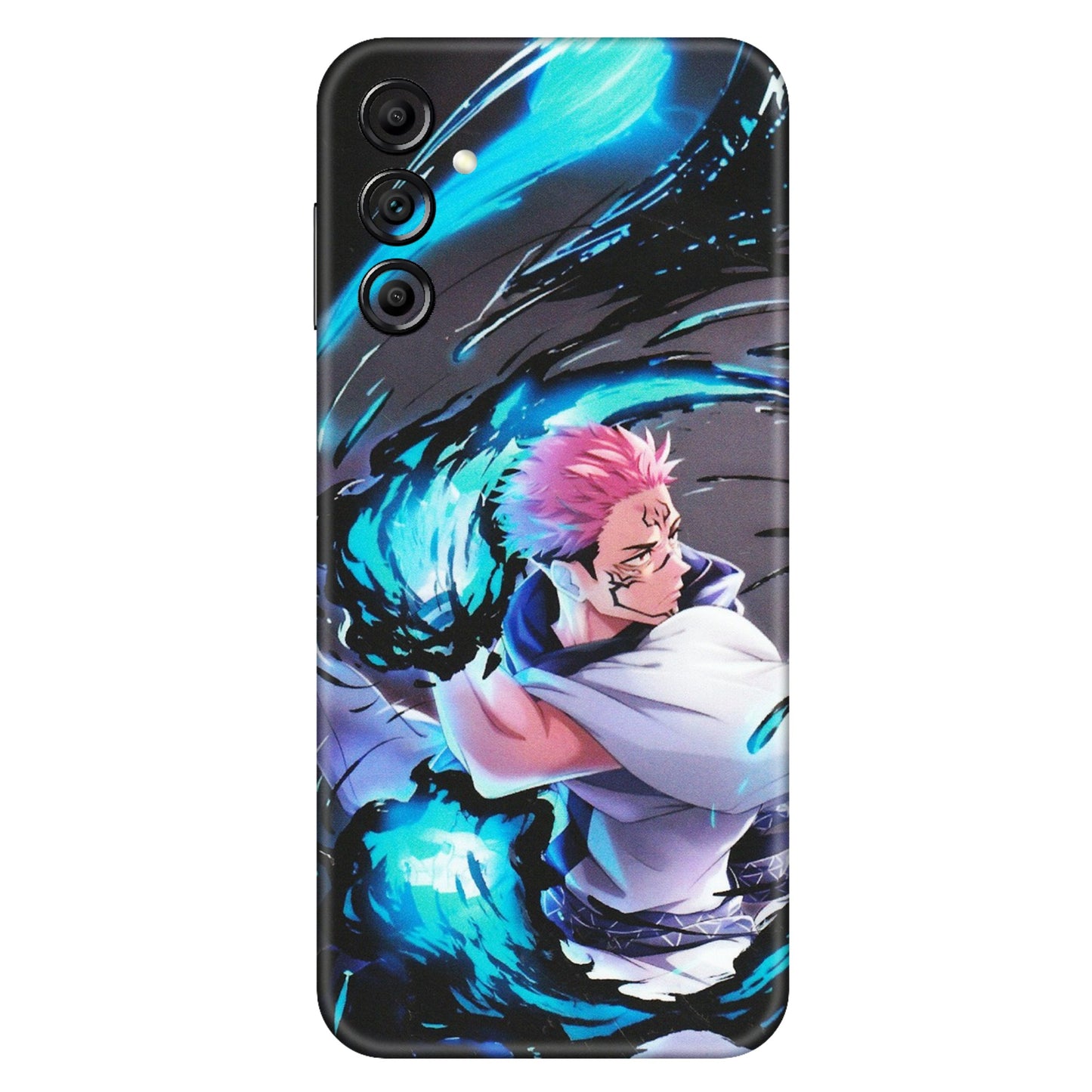 Samsung A/S Series Phone Skins (All Models) - New Jujutsu Kaisen Grey Blue Anime - Matte Finish (M-127) Samsung Galaxy A14 (5G)