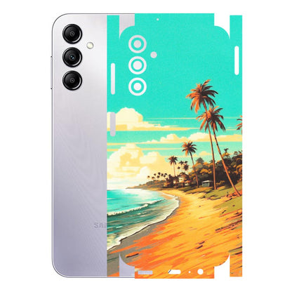 Samsung A/S Series Phone Skins (All Models) - Miami Beach - Matte Finish (M-136) Samsung Galaxy A14 (5G)