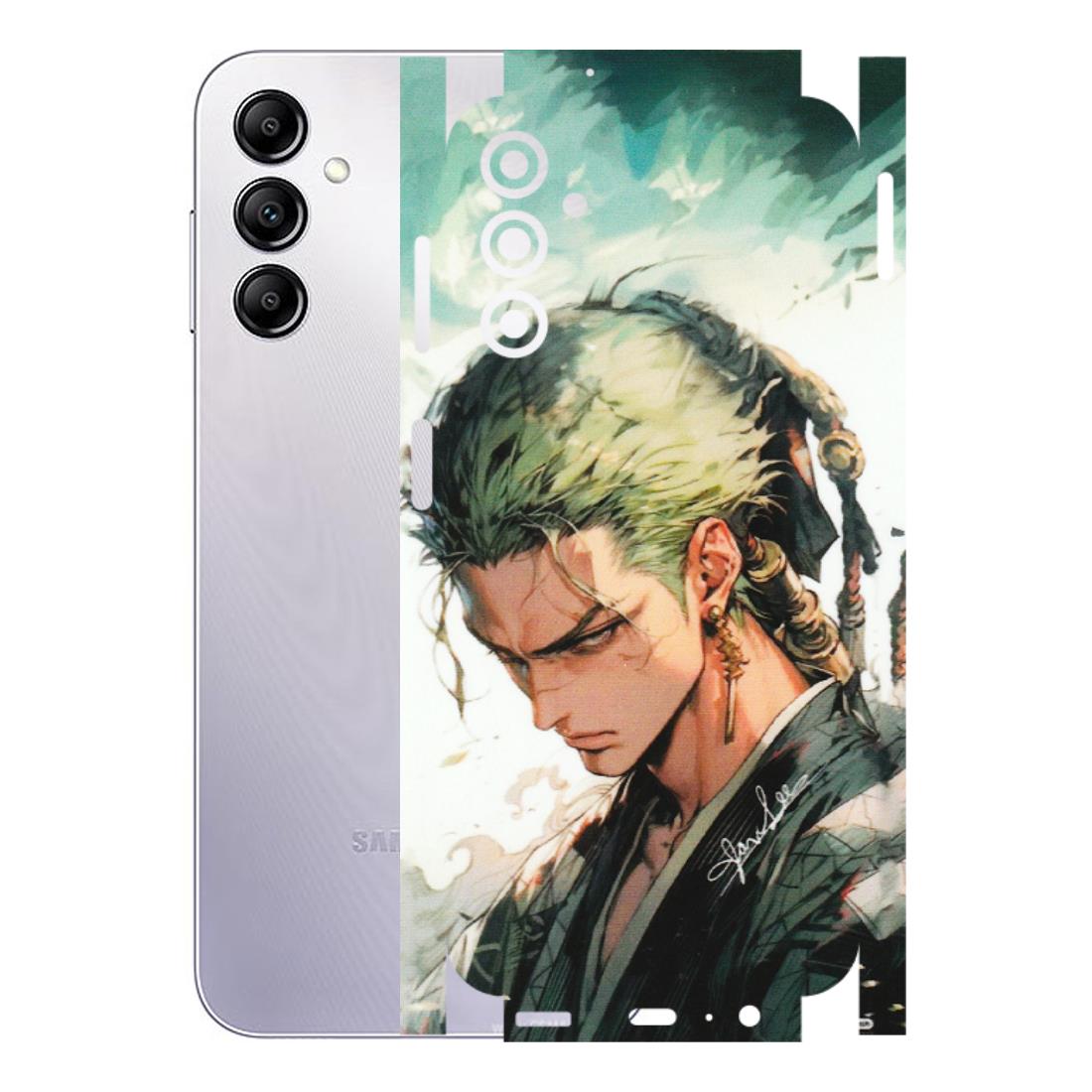 Samsung A/S Series Phone Skins (All Models) - New Roronoa Zoro One Picece Anime - Matte Finish (M-140) Samsung Galaxy A14 (5G)