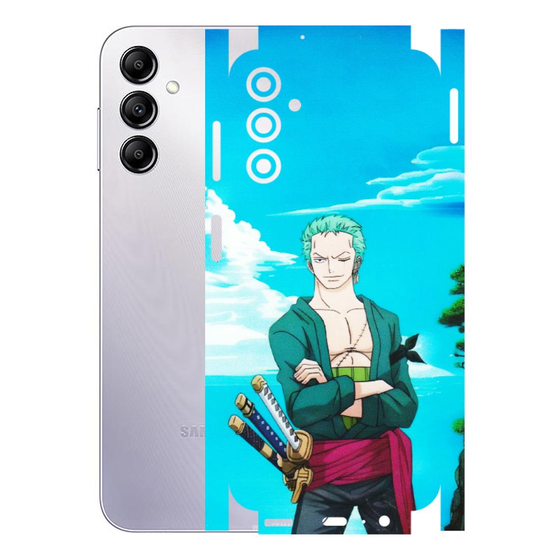 Samsung A/S Series Phone Skins (All Models) - Cool Swordman Zoro Anime - Matte Finish (M-143) Samsung Galaxy A14 (5G)