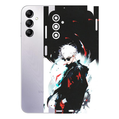 Samsung A/S Series Phone Skins (All Models) - Gojo Powerful Charater Kaisen Anime - Matte Finish (M-144) Samsung Galaxy A14 (5G)