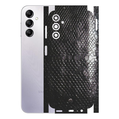Samsung A/S Series Phone Skins (All Models) - Black Snack Leather - Matte Finish (M-147) Samsung Galaxy A14 (5G)
