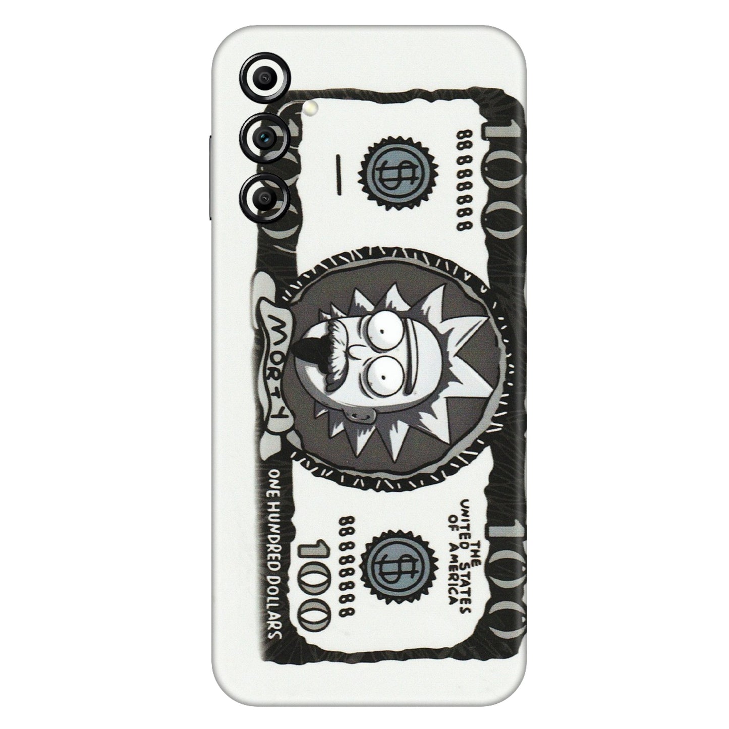 Samsung A/S Series Phone Skins (All Models) - Rick And Morty Hundred Dollar Anime - Matte Finish (M-161) Samsung Galaxy A14 (5G)