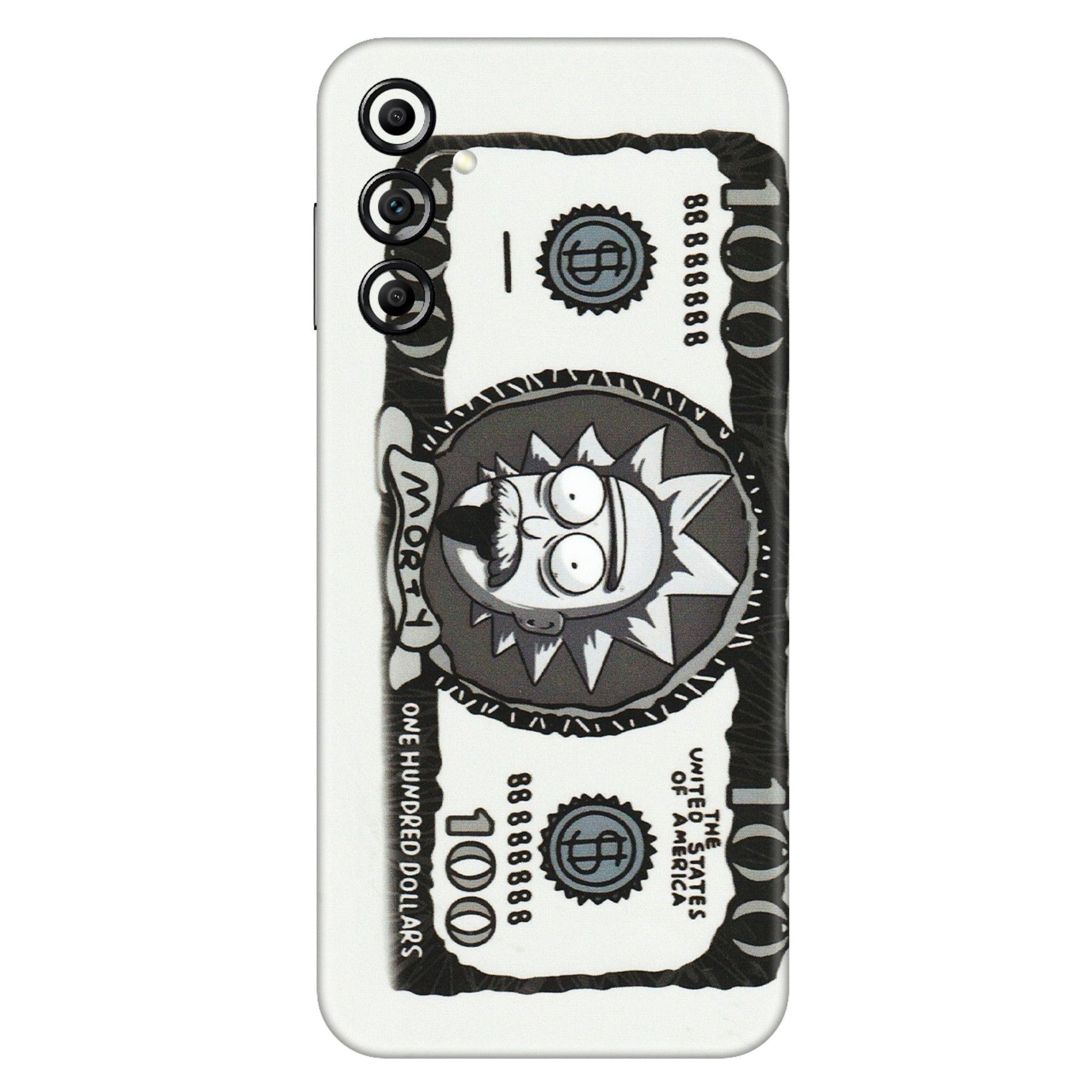 Samsung A/S Series Phone Skins (All Models) - Rick And Morty Hundred Dollar Anime - Matte Finish (M-161) Samsung Galaxy A14 (5G)