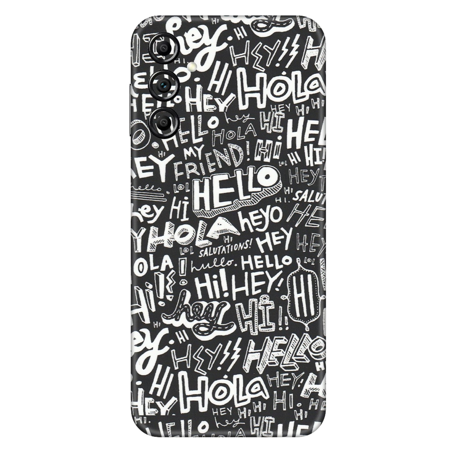 Samsung A/S Series Phone Skins (All Models) - Hi Hello Doodles - Matte Finish (M-25) Samsung Galaxy A14 (5G)