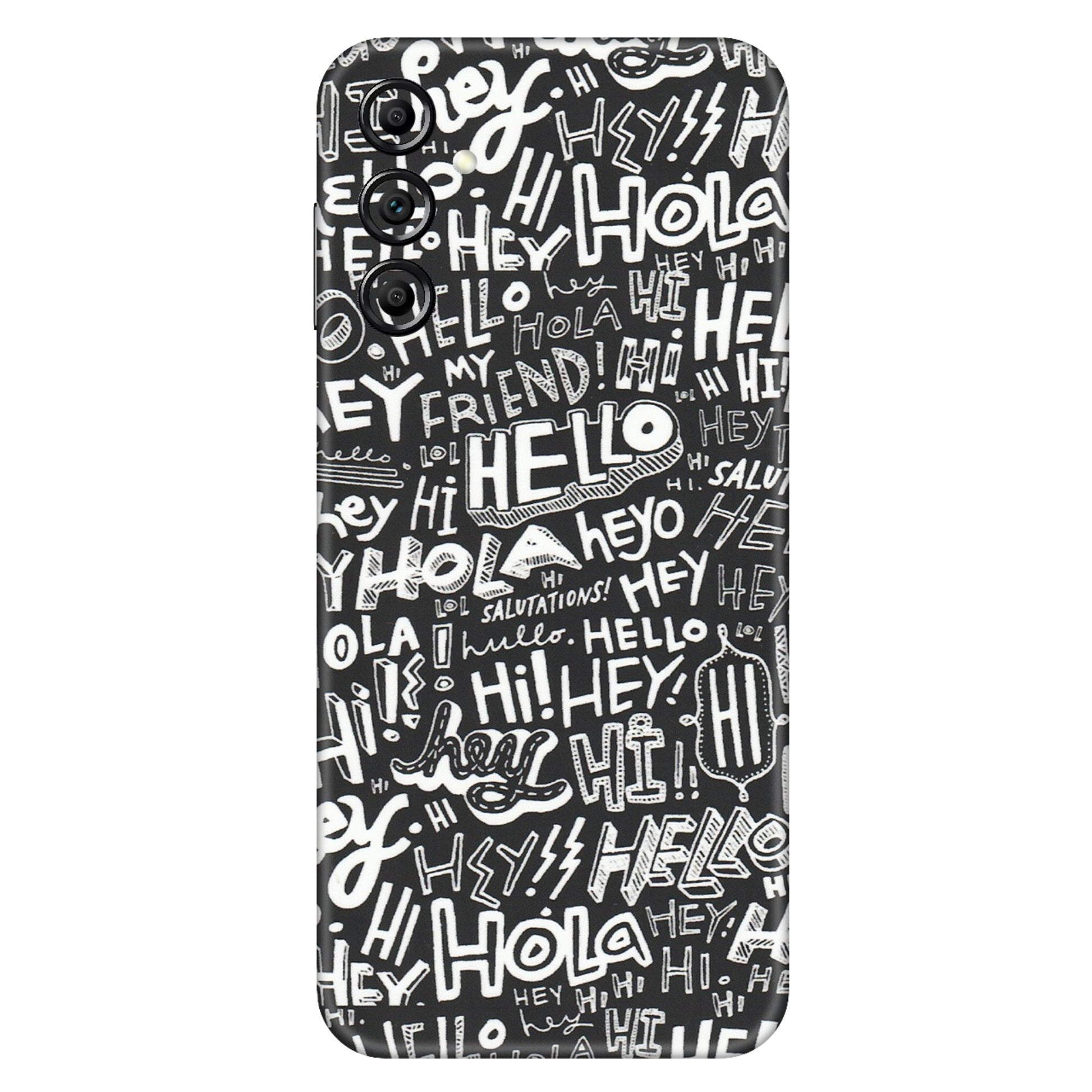 Samsung A/S Series Phone Skins (All Models) - Hi Hello Doodles - Matte Finish (M-25) Samsung Galaxy A14 (5G)