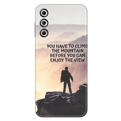 Samsung A/S Series Phone Skins (All Models) - Motivational Hiking Mountain - Matte Finish (M-28) Samsung Galaxy A14 (5G)