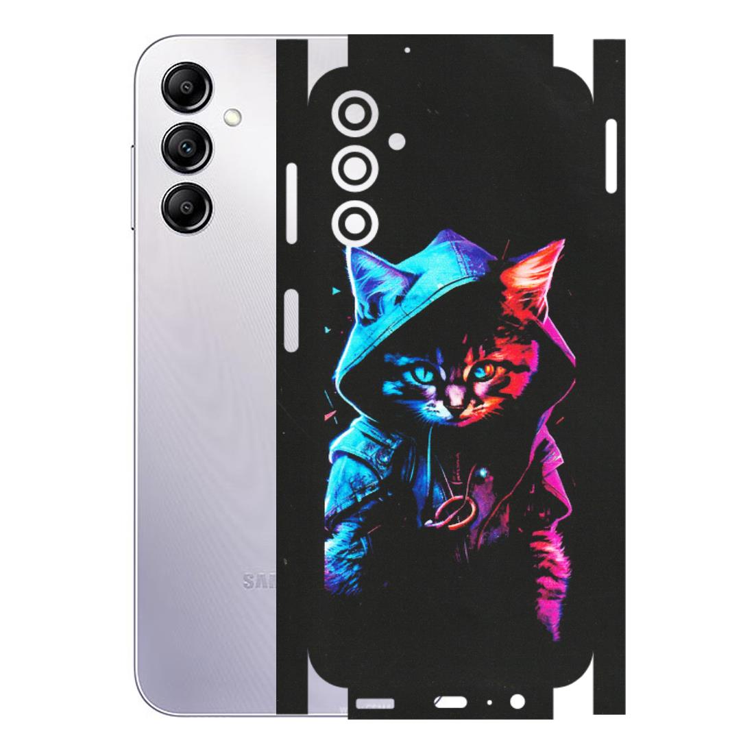 Samsung A/S Series Phone Skins (All Models) - Cyberpunk Cat - Matte Finish (M-45) Samsung Galaxy A14 (5G)
