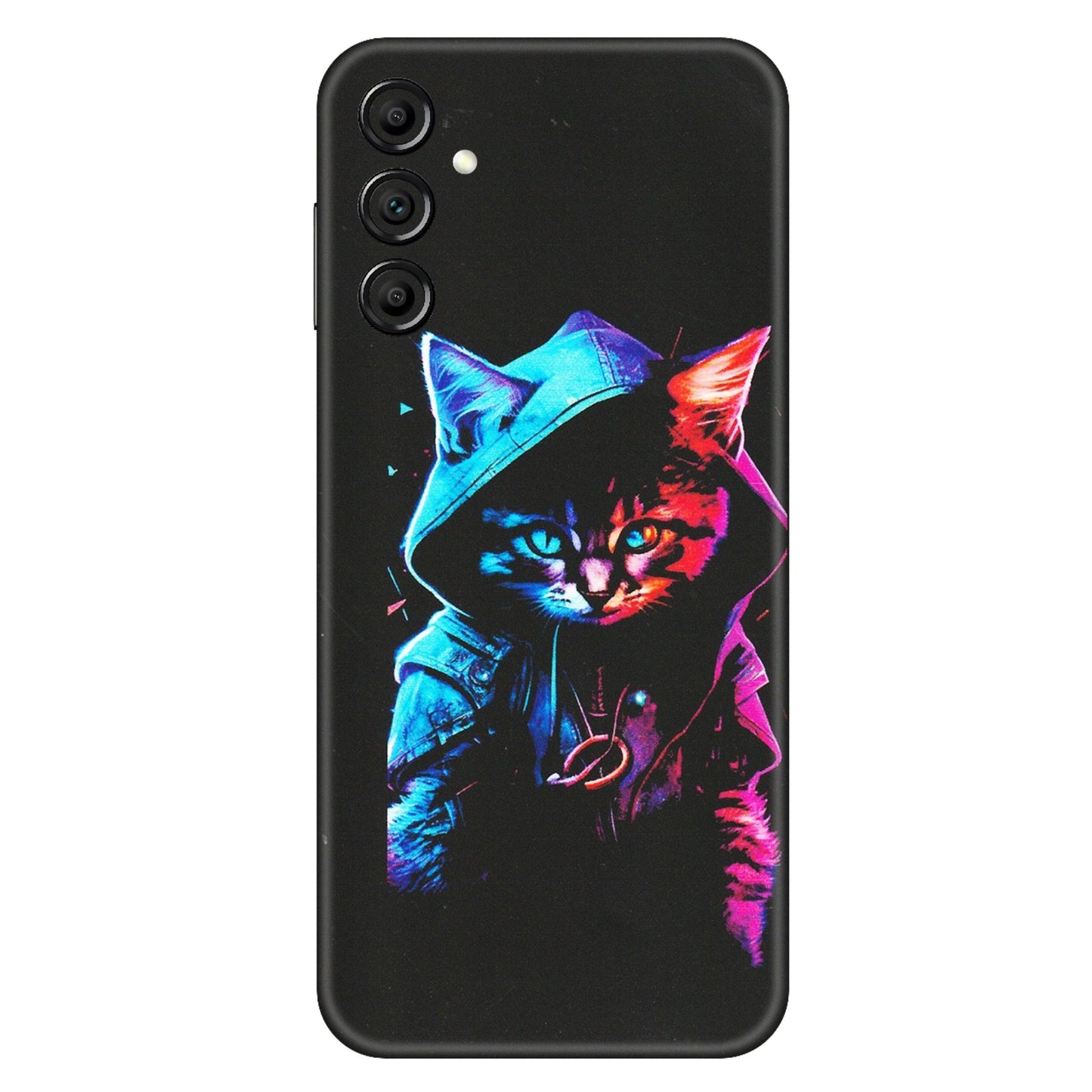 Samsung A/S Series Phone Skins (All Models) - Cyberpunk Cat - Matte Finish (M-45) Samsung Galaxy A14 (5G)