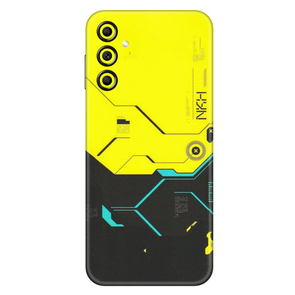Samsung A/S Series Phone Skins (All Models) - Black Yellow Technica - Matte Finish (M-53) Samsung Galaxy A14 (5G)