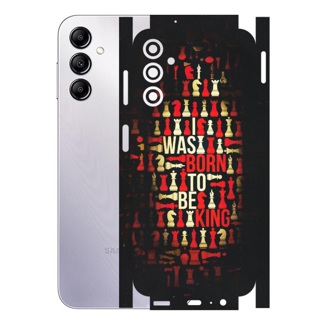 Samsung A/S Series Phone Skins (All Models) - Born To Be King - Matte Finish (M-73) Samsung Galaxy A14 (5G)