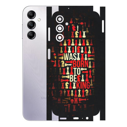 Samsung A/S Series Phone Skins (All Models) - Born To Be King - Matte Finish (M-73) Samsung Galaxy A14 (5G)