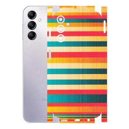 Samsung A/S Series Phone Skins (All Models) - Colourful Stripes Soothing Effect - Matte Finish (M-86) Samsung Galaxy A14 (5G)