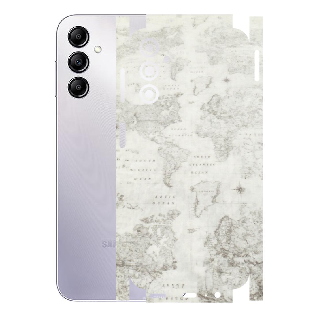 Samsung A/S Series Phone Skins (All Models) - World Travel Map - Transparent Finish (T-04) Samsung Galaxy A14 (5G)