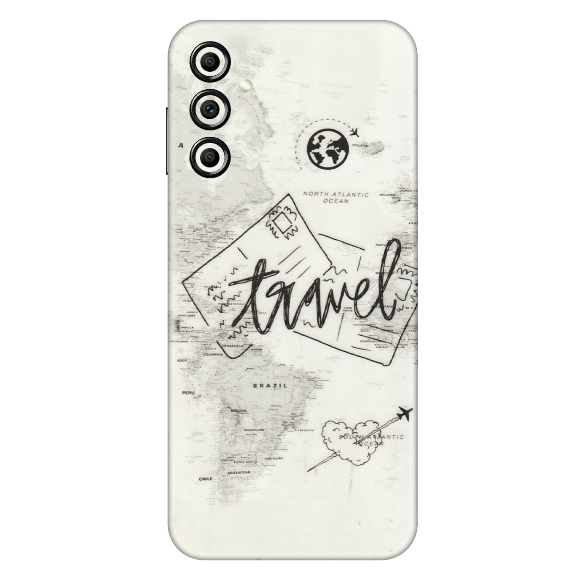 Samsung A/S Series Phone Skins (All Models) - Travel Ticket - Transparent Finish (T-06) Samsung Galaxy A14 (5G)