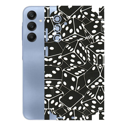 Samsung A/S Series Phone Skins (All Models) - Big Black Dices - 3D Embossed Finish (L-106) Samsung Galaxy A15 (5G)