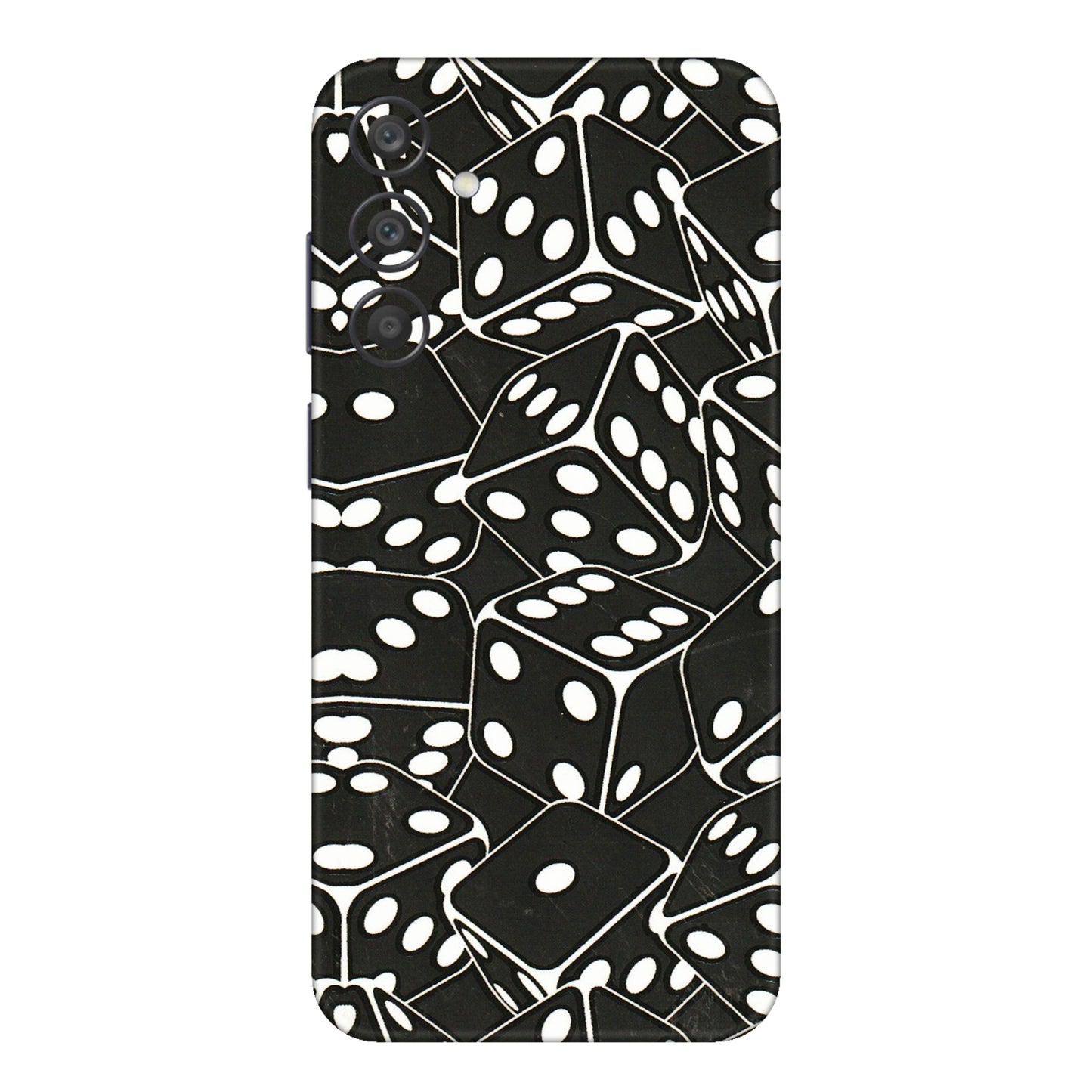 Samsung A/S Series Phone Skins (All Models) - Big Black Dices - 3D Embossed Finish (L-106) Samsung Galaxy A15 (5G)