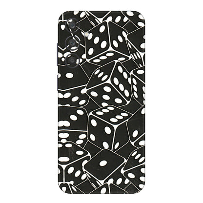 Samsung A/S Series Phone Skins (All Models) - Big Black Dices - 3D Embossed Finish (L-106) Samsung Galaxy A15 (5G)