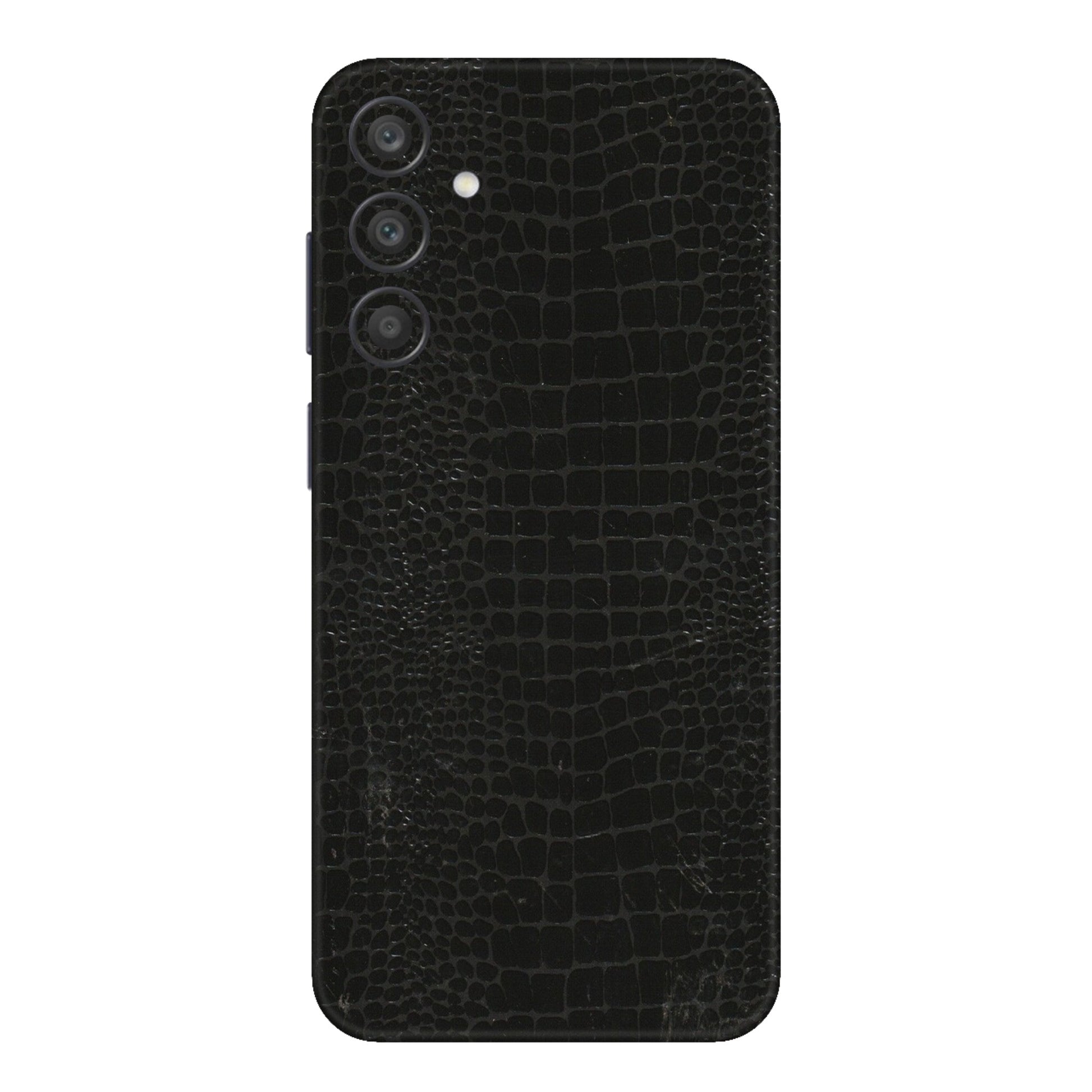 Samsung A/S Series Phone Skins (All Models) - Snake Leather Black - 3D Embossed Finish (L-107) Samsung Galaxy A15 (5G)