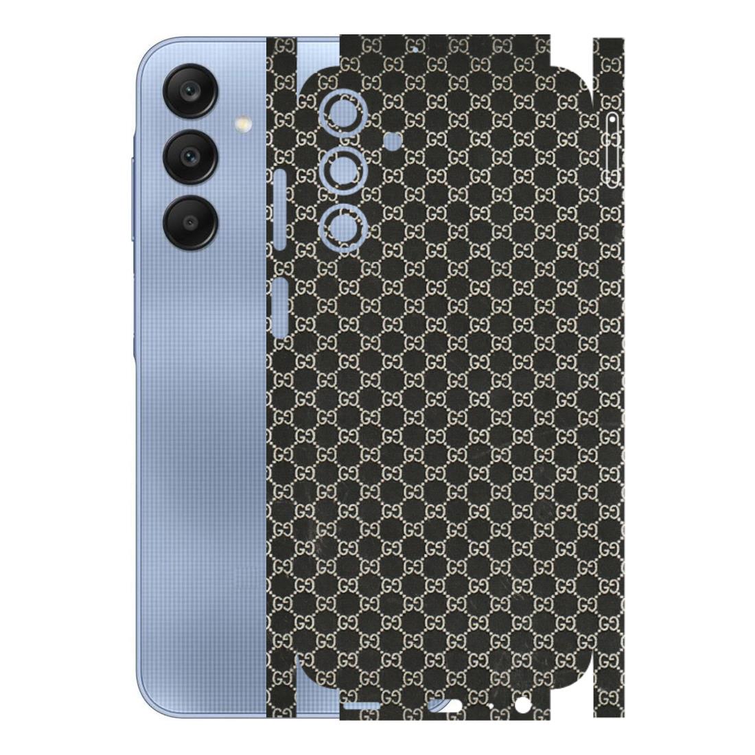 Samsung A/S Series Phone Skins (All Models) - Black G Print - 3D Embossed Finish (L-109) Samsung Galaxy A15 (5G)