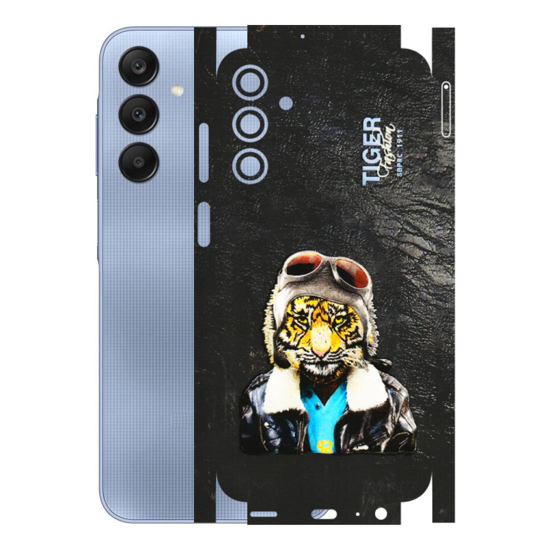 Samsung A/S Series Phone Skins (All Models) - Rider Tiger - 3D Embossed Finish (L-113) Samsung Galaxy A15 (5G)