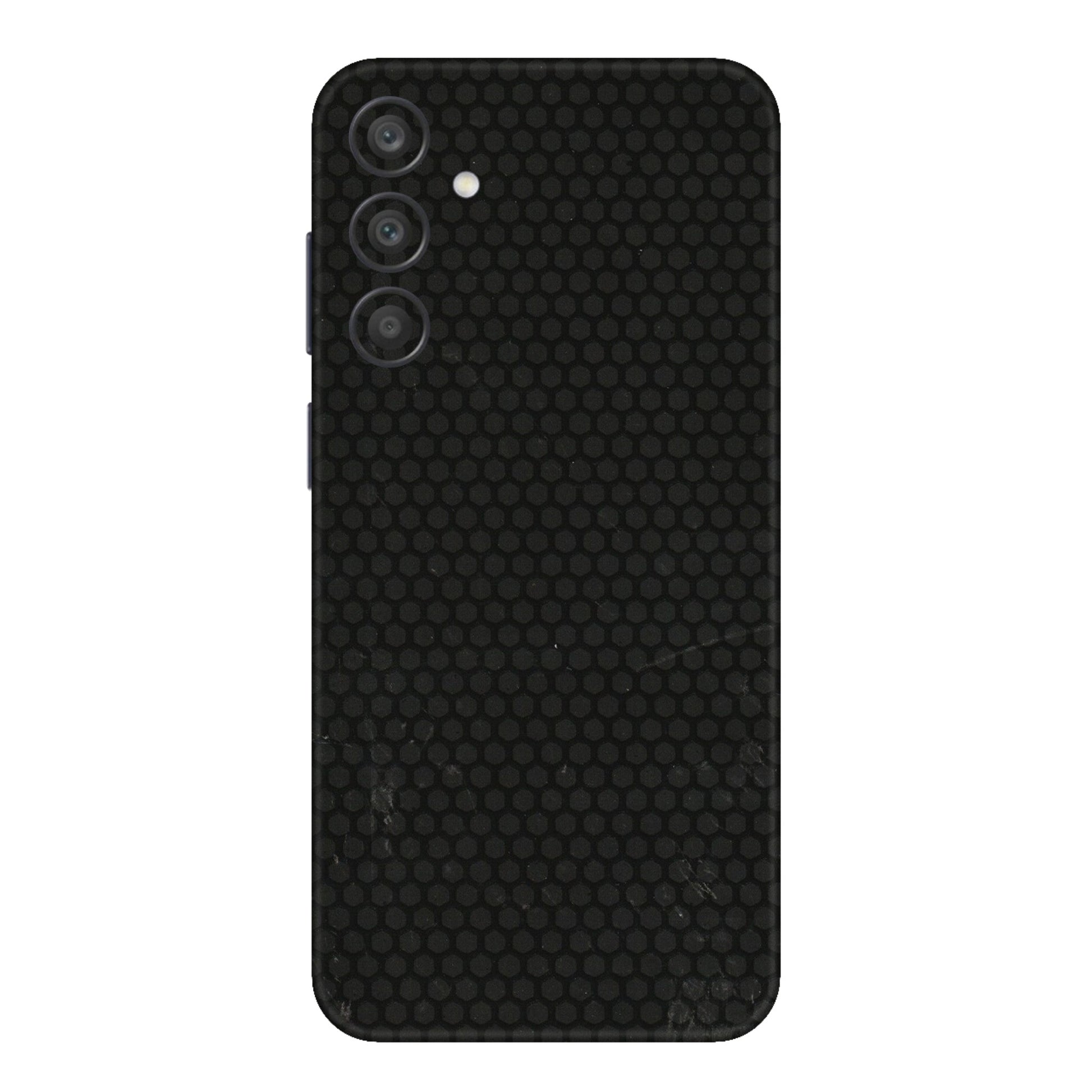 Samsung A/S Series Phone Skins (All Models) - Black honeycomb - 3D Embossed Finish (L-114) Samsung Galaxy A15 (5G)
