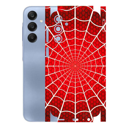 Samsung A/S Series Phone Skins (All Models) - Classic Spidey Web - 3D Embossed Finish (L-115) Samsung Galaxy A15 (5G)