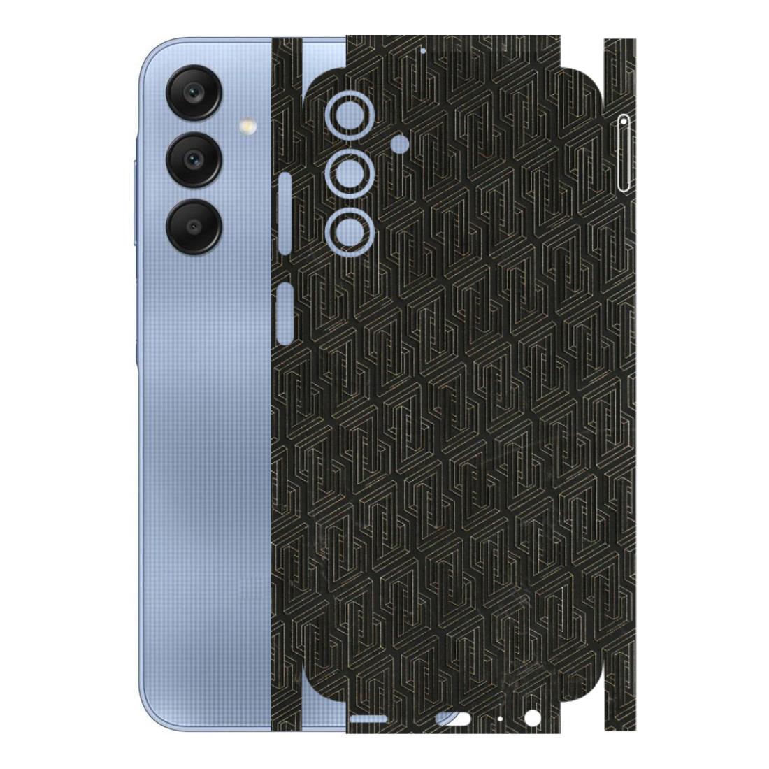 Samsung A/S Series Phone Skins (All Models) - Black Abstract Pattern - 3D Embossed Finish (L-117) Samsung Galaxy A15 (5G)