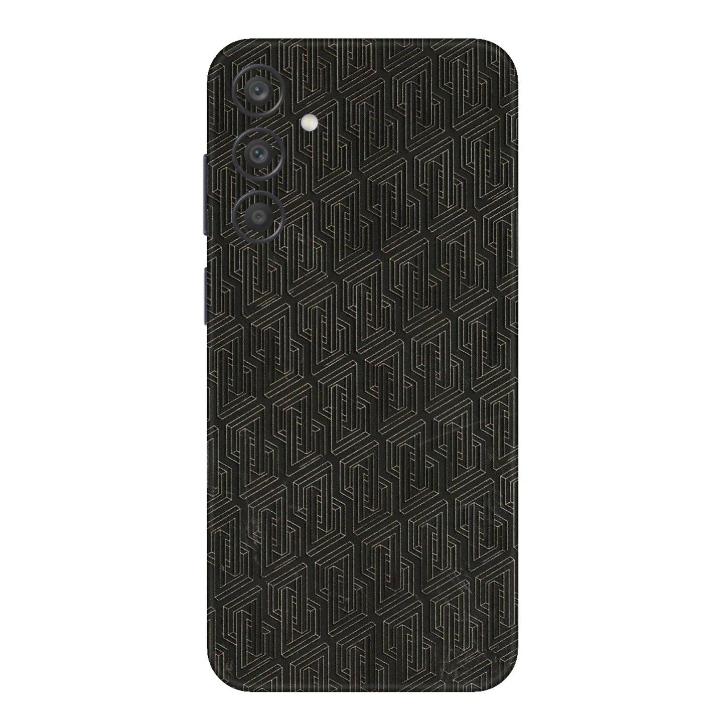 Samsung A/S Series Phone Skins (All Models) - Black Abstract Pattern - 3D Embossed Finish (L-117) Samsung Galaxy A15 (5G)