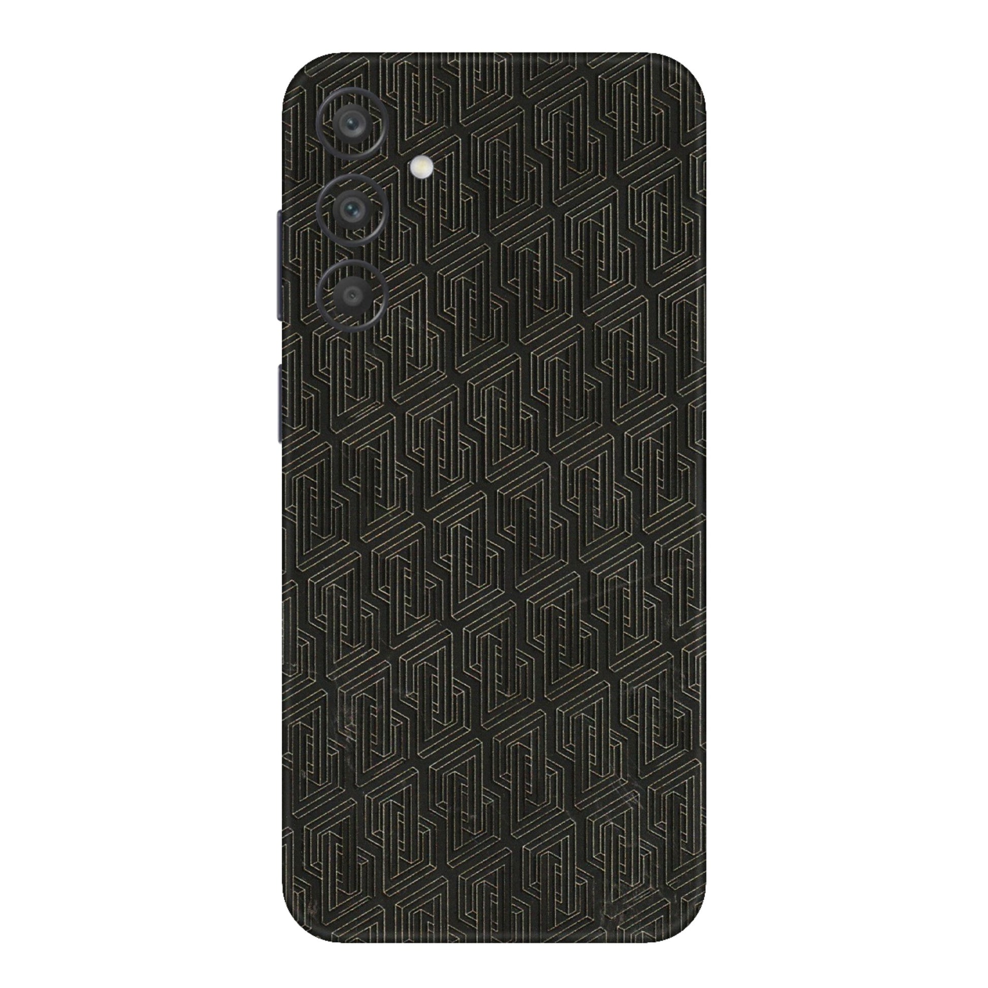 Samsung A/S Series Phone Skins (All Models) - Black Abstract Pattern - 3D Embossed Finish (L-117) Samsung Galaxy A15 (5G)