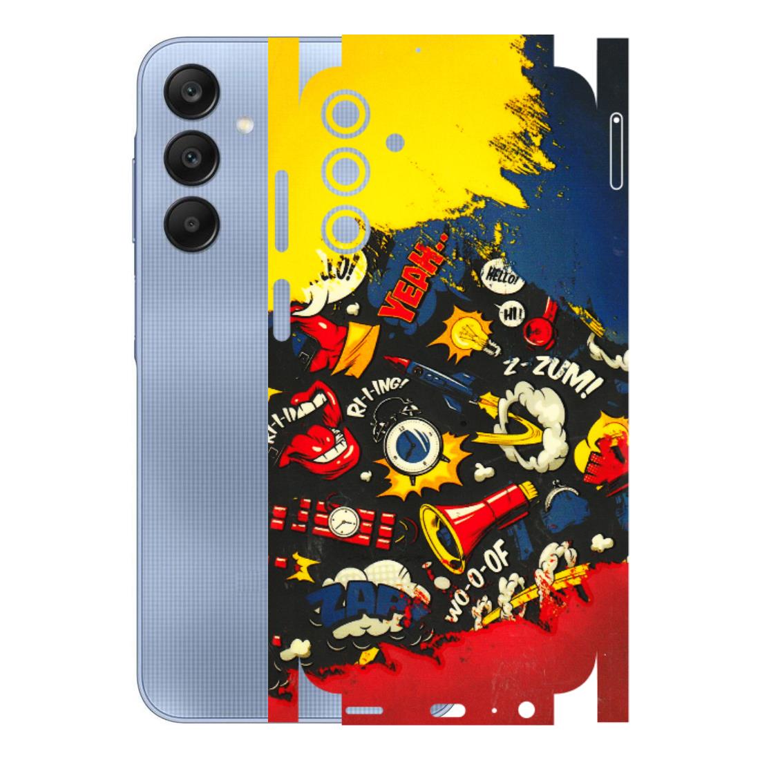 Samsung A/S Series Phone Skins (All Models) - Pacific Doodle Art - 3D Embossed Finish (L-120) Samsung Galaxy A15 (5G)