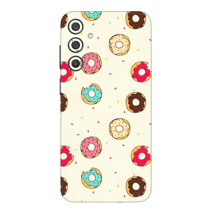 Samsung A/S Series Phone Skins (All Models) - Mini Donuts Doodle Art - 3D Embossed Finish (L-122) Samsung Galaxy A15 (5G)