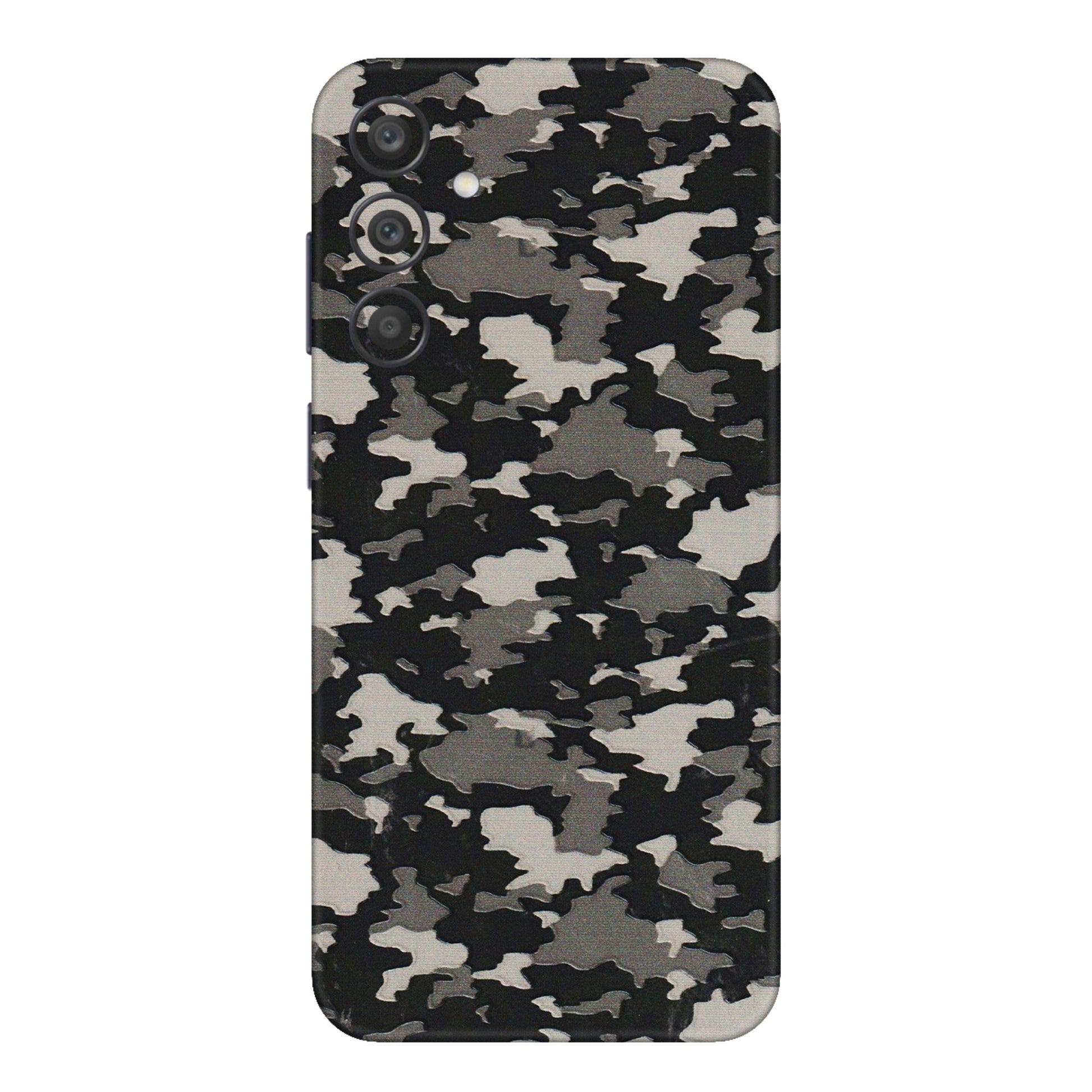 Samsung A/S Series Phone Skins (All Models) - Black/Grey Camoflaunge - 3D Embossed Finish (L-142) Samsung Galaxy A15 (5G)