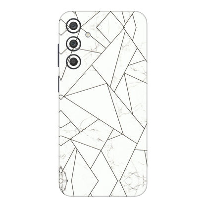 Samsung A/S Series Phone Skins (All Models) - Luxury White Marble Effect - 3D Embossed Finish (L-168) Samsung Galaxy A15 (5G)