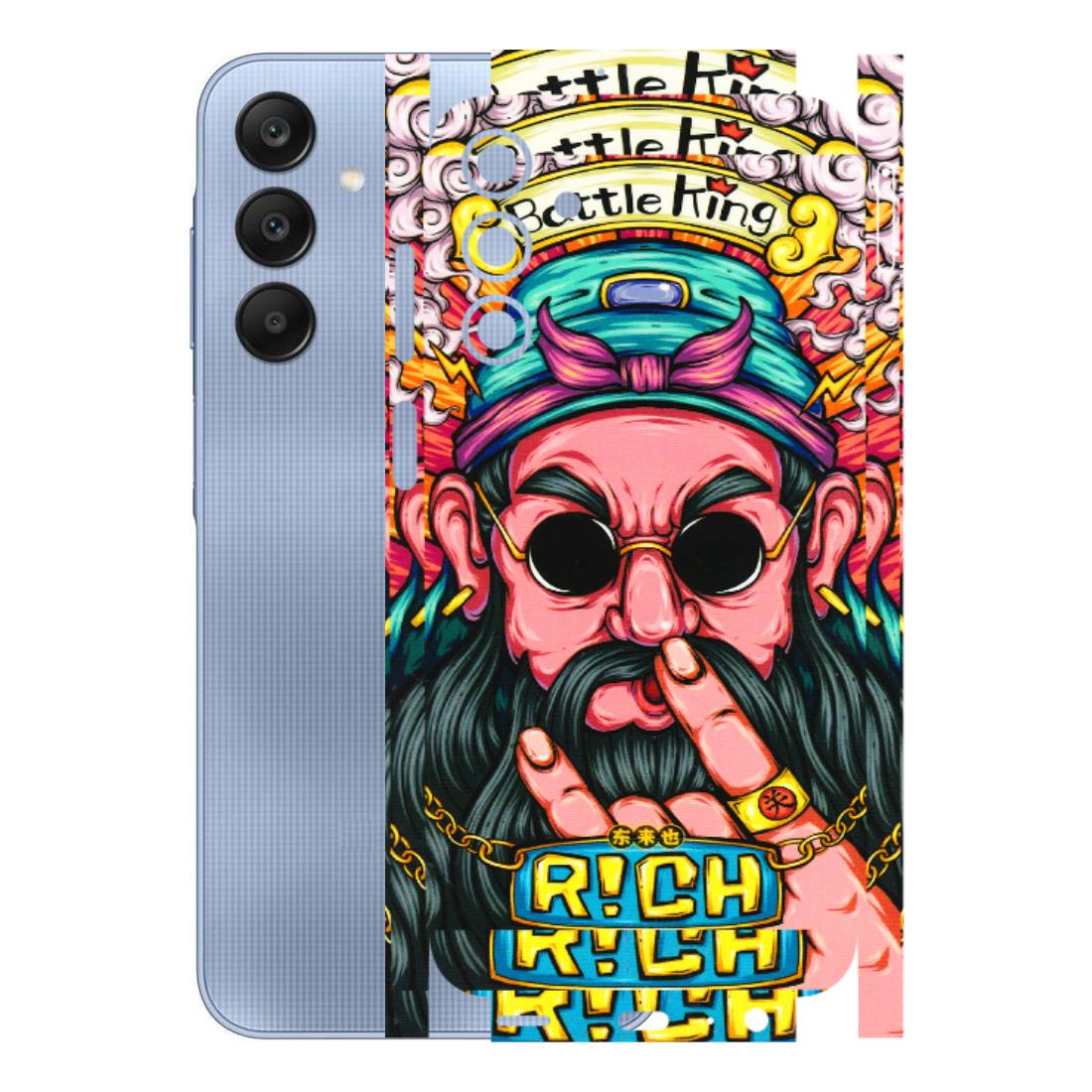 Samsung A/S Series Phone Skins (All Models) - Battle King Dude Face - 3D Embossed Finish (L-178) Samsung Galaxy A15 (5G)