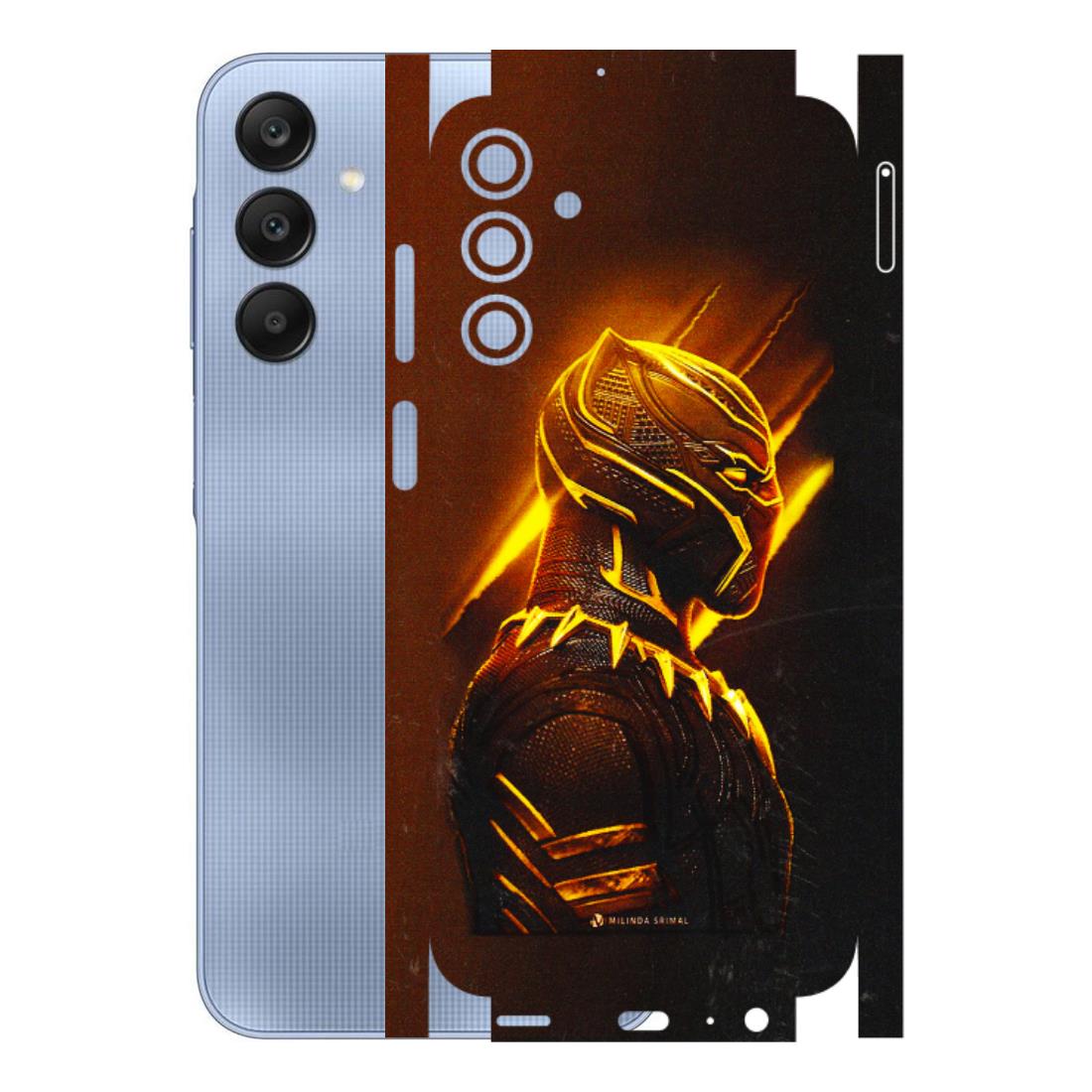Samsung A/S Series Phone Skins (All Models) - Gold Black Panther - 3D Embossed Finish (L-181) Samsung Galaxy A15 (5G)