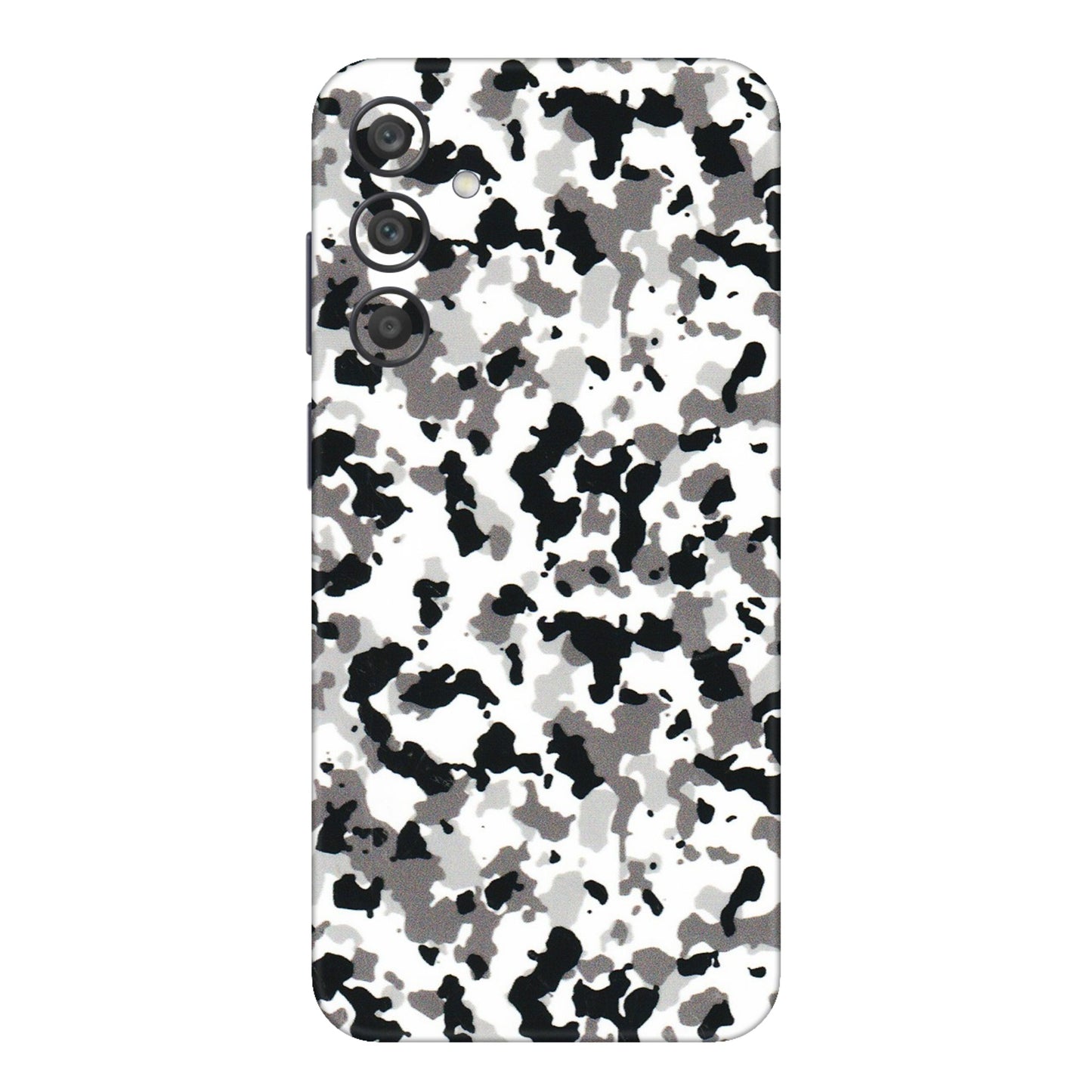 Samsung A/S Series Phone Skins (All Models) - White Black Camouflage - 3D Embossed Finish (L-18) Samsung Galaxy A15 (5G)