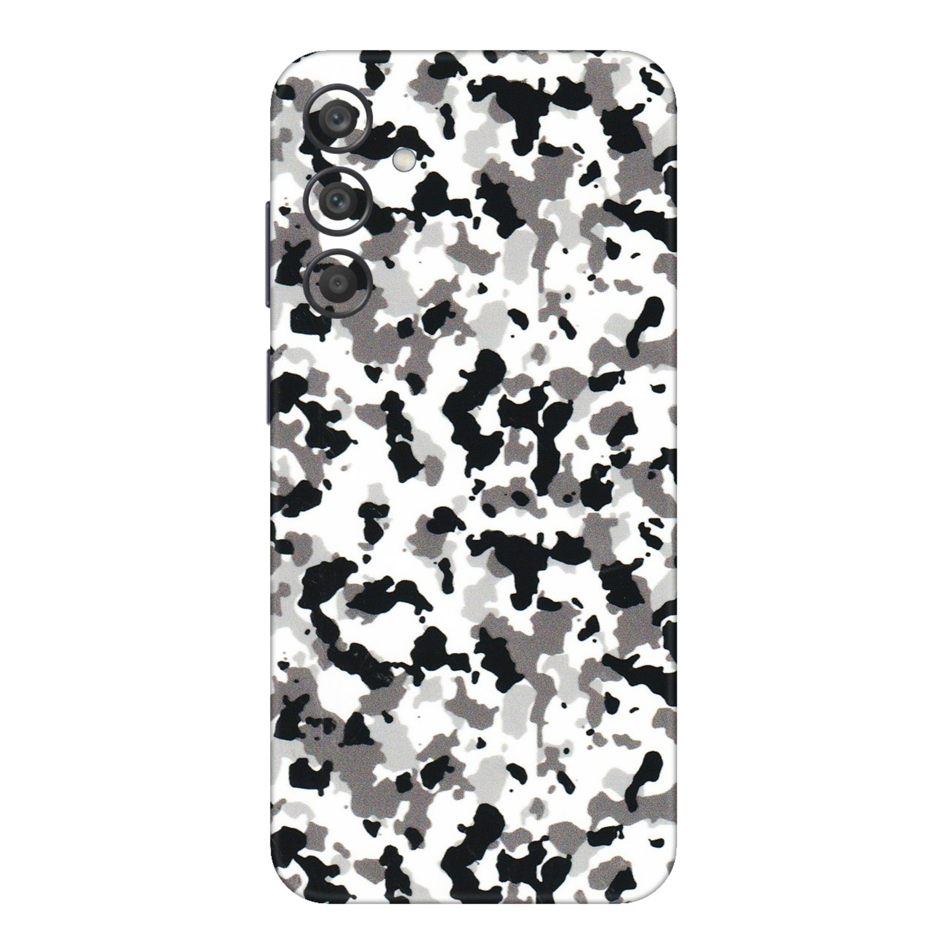 Samsung A/S Series Phone Skins (All Models) - White Black Camouflage - 3D Embossed Finish (L-18) Samsung Galaxy A15 (5G)