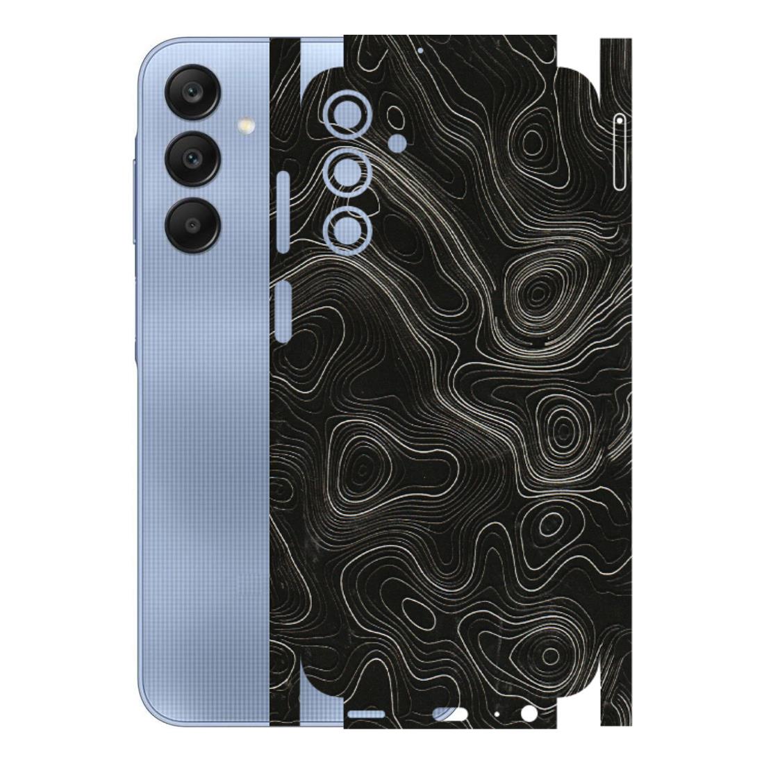 Samsung A/S Series Phone Skins (All Models) - Black Swirl - 3D Embossed Finish (L-196) Samsung Galaxy A15 (5G)