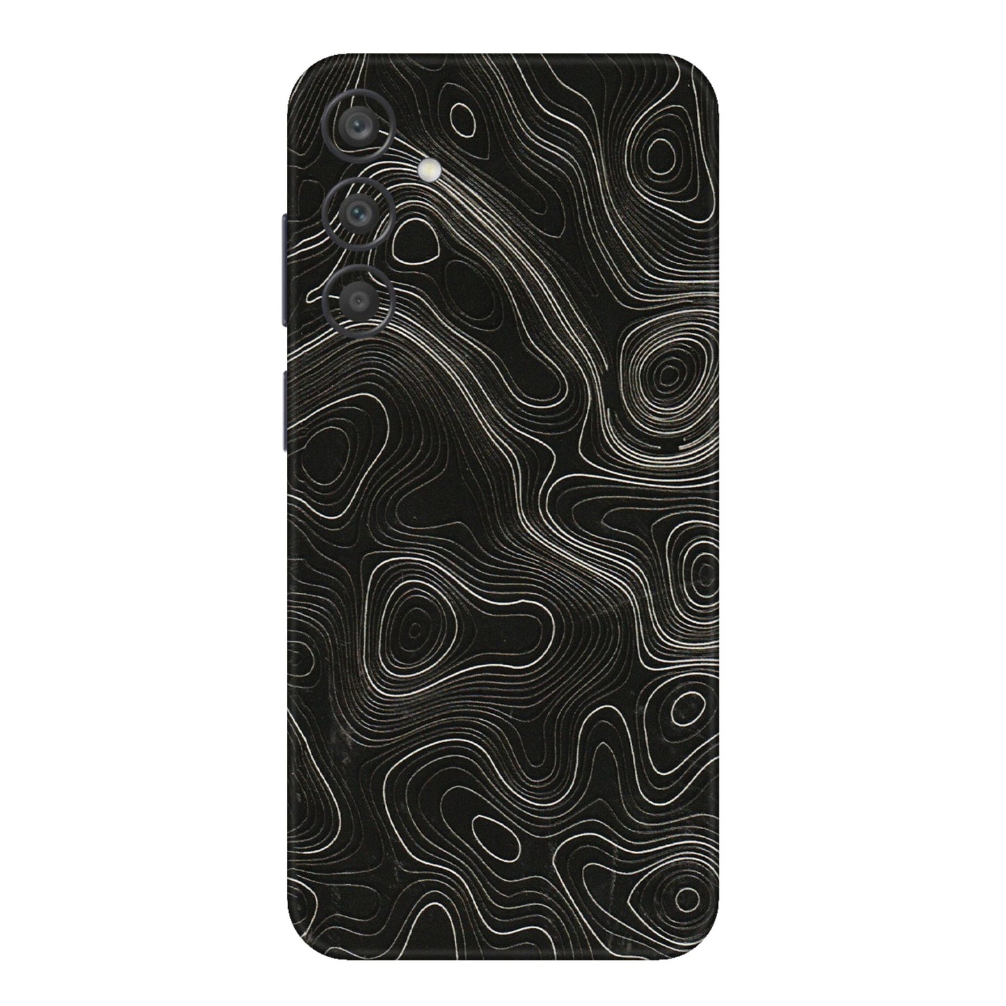 Samsung A/S Series Phone Skins (All Models) - Black Swirl - 3D Embossed Finish (L-196) Samsung Galaxy A15 (5G)