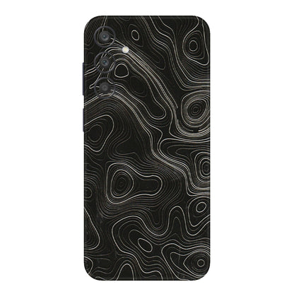 Samsung A/S Series Phone Skins (All Models) - Black Swirl - 3D Embossed Finish (L-196) Samsung Galaxy A15 (5G)