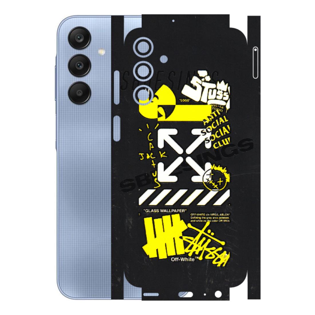 Samsung A/S Series Phone Skins (All Models) - Anti Social Graffiti - 3D Embossed Finish (L-198) Samsung Galaxy A15 (5G)