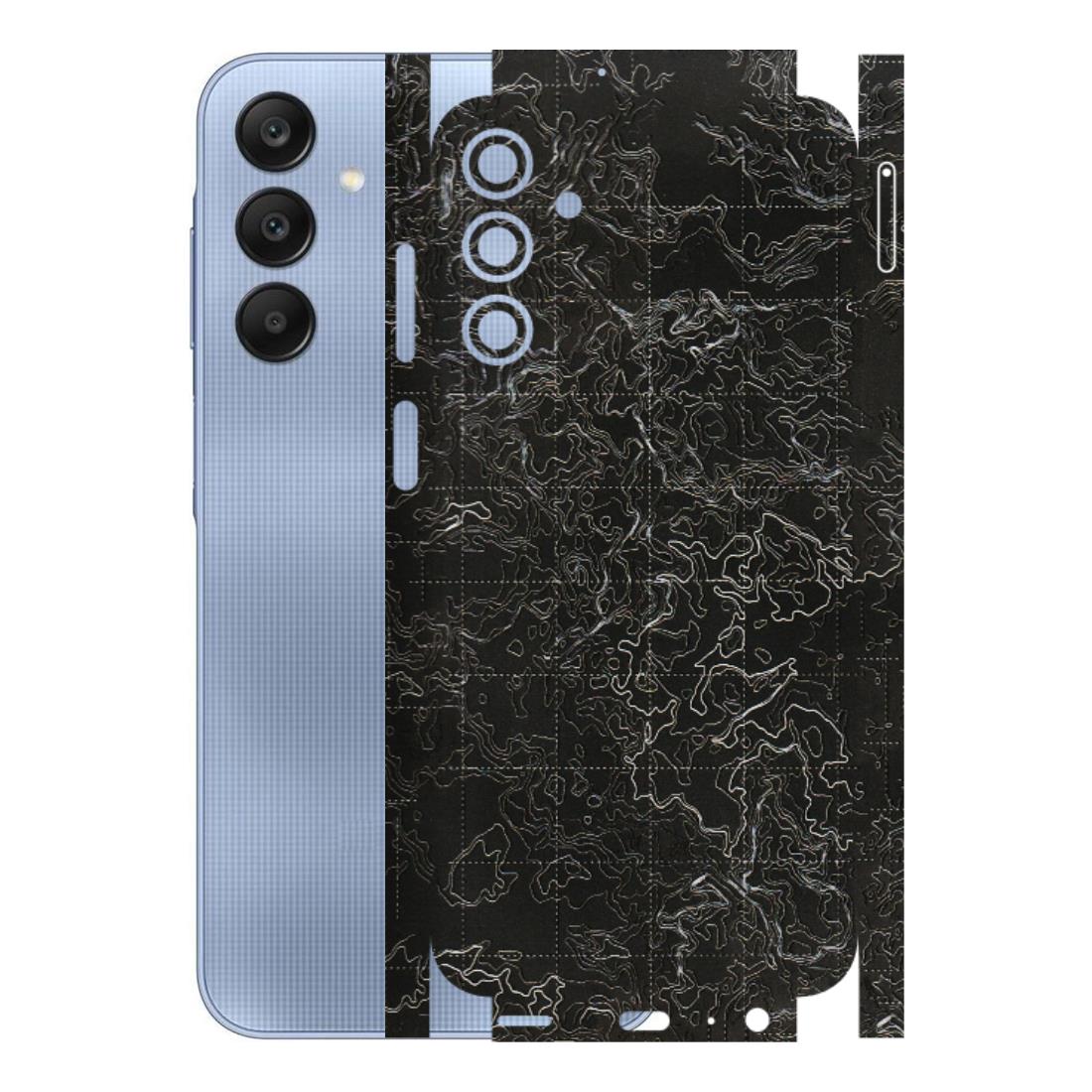 Samsung A/S Series Phone Skins (All Models) - Black map Texture - 3D Embossed Finish (L-201) Samsung Galaxy A15 (5G)